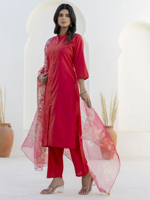 VP 9710 R Silk Blend Women Ethnic Suit Sets